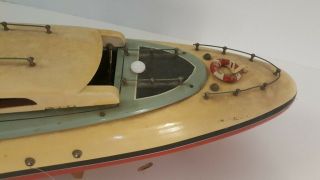 Vintage RC Wood Boat (Antique Mechanical Radio Controlled) Watercraft Wooden 6