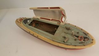 Vintage RC Wood Boat (Antique Mechanical Radio Controlled) Watercraft Wooden 8