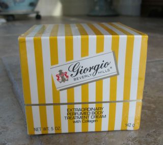 Vintage Giorgio Beverly Hills Extraordinary Perfumed Body Cream 5oz