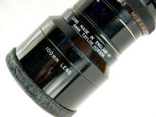 Rare Lens Rank Taylor Hobson 100mm f/2.  5 T2.  8 Cooke Deep Field Panchro 771454 10