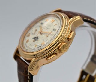 Rare 18K Rose Gold Zenith El Primero Chronomaster Moon Phase Wristwatch 2