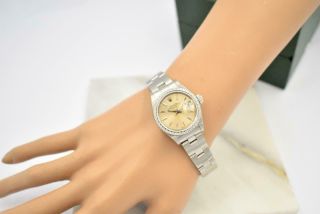 Rare Ladies Steel Rolex Automatic Date Model Wristwatch Ref 69240 Serial E Circa 6