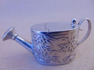 Antique Chinese Solid Silver Miniature Watering Can,  Luen Wo