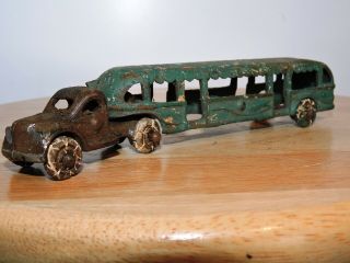 Vintage Arcade 1933 Century Of Progress Greyhound Cast Iron Toy Gmc Bus 7 - 1/2 "