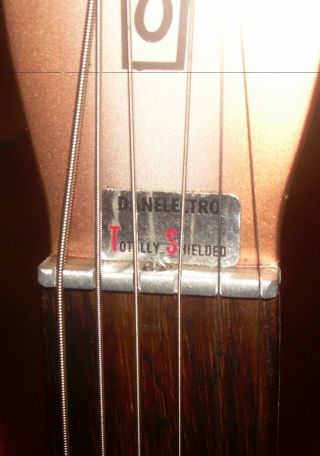 DANELECTRO vintage 1963 Longhorn Baritone/6 - string bass 4623 scarce 9