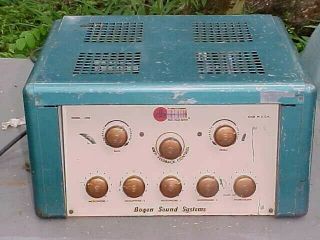 Vintage Bogen Tube Amplifier Jx - 50 P - P 807 Circa 1948 50 Watt Rare