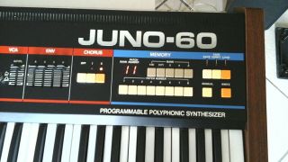 Roland Juno - 60 Keyboard Synthesiser 61 Key Polyphonic Vintage Synthesizer.  XLNT 11