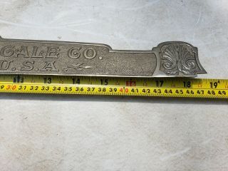 Antique The Computing Scale Co.  Dayton Ohio Country Store Scale Sign marque VTG 3