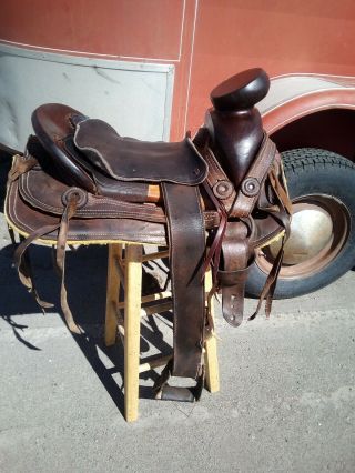 Mexican Charro Saddle Vintage Handmade Antique
