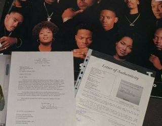 Tupac Shakur Signed Contract JSA Rare Interscope Royalty wAutograph 1995 2
