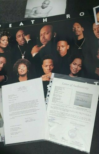 Tupac Shakur Signed Contract JSA Rare Interscope Royalty wAutograph 1995 5