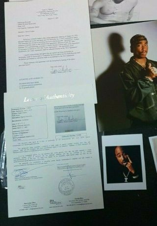 Tupac Shakur Signed Contract JSA Rare Interscope Royalty wAutograph 1995 6