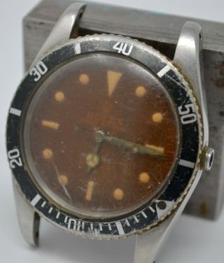 Vintage 1958 Rolex Oyster Perpetual Submariner 5508 - Tropical Dial - To Restore 11