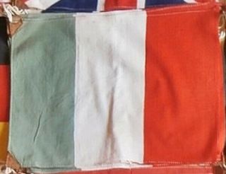 Vintage 1940s Post War Ww2 Italy Banner Flag