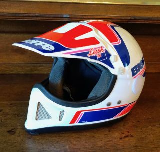 Vintage Bieffe Jeff Leisk Team Mx Motocross Helmet Size M 58cm Bx 6 S