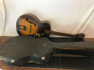 Vintage Harmony Broadway Hollow Body Acoustic Guitar