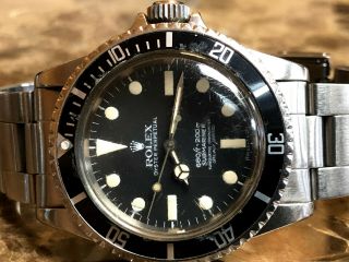 Rolex Submariner 5513 Vintage No Date Year 1977 Never Refinished Card