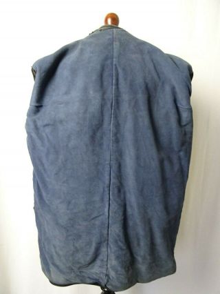 Men ' s Rare Vintage 1960 ' s Horsehide Leather German Police Jacket 44R (L) 6