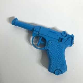 1960s Blue Plastic Toy Luger Water Pistol Aquamatic Australia Toltoys