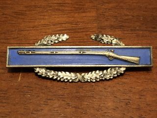 Wwii Era Combat Infantry Badge Cib - Sterling