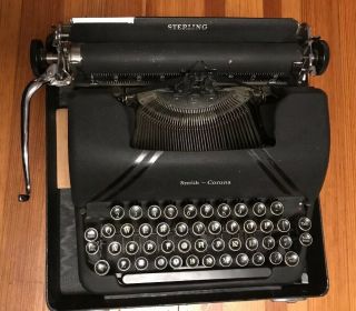 Vintage Smith Corona 1946 Sterling 4a Series Typewriter Floating Shift Half Case