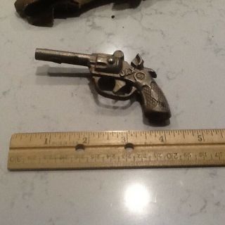 Vintage Toy Metal Pistol And Holster,  I Believe It 