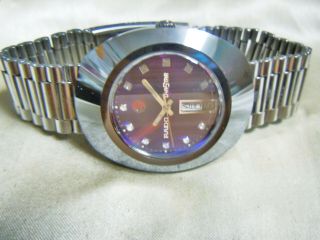Rado Diastar " The " Faceted Sapphire Crystal Tungsten Case Swiss Watch