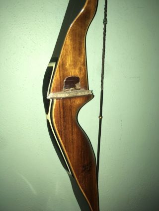 Vtg Archery Fred Bear Kodiak Magnum 52 " 55 Rh Recurve Bow No Holes