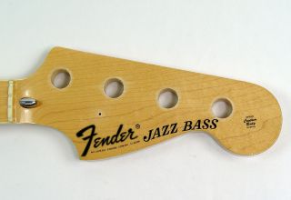 1975 Fender Jazz Bass Maple Neck 3 Bolt Pearl Inlay Vintage American Usa 1976