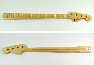 1975 Fender Jazz Bass Maple Neck 3 Bolt Pearl Inlay Vintage American USA 1976 3