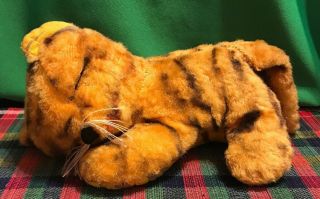 Vintage Collectible Stuffed Animal Sleeping Tiger 1950’s