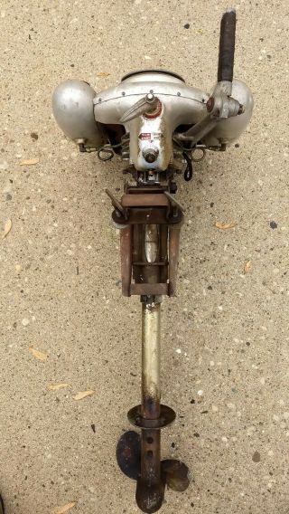Vintage Water Witch Outboard Boat Motor 1937 Model 571 - 10