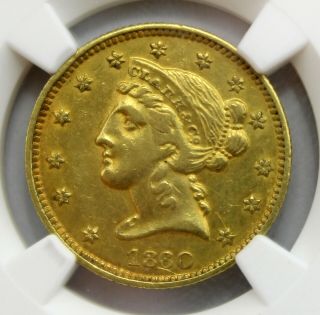 RARE 1860 $5 CLARK,  GRUBER & CO.  GOLD COIN NGC GRADED AU DETAILS CLEANED 5406 2