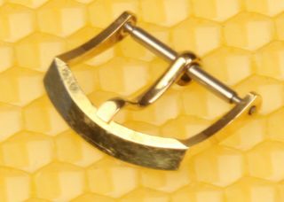 16mm Vintage Elgin 14k Solid - Yellow - Gold Buckle For Watch Strap Band Vgu