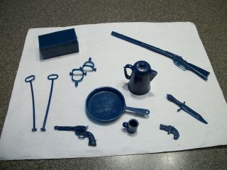 Vintage Marx Best Of The West Blue Accessories