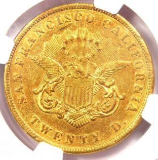 1854 Kellogg Liberty Gold Double Eagle $20 Coin - NGC AU Details - Rare Coin 4