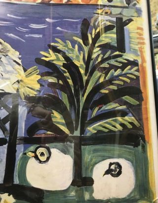 Cool vintage 1962 Pablo Picasso Cannes A.  M.  Travel Poster 36x24 