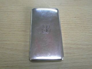 Victorian Sampson Mordan Solid Silver Card Case - London 1900