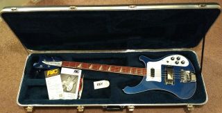 Rickenbacker 4003 Electric Bass Guitar - Rare Midnight Blue; W/case
