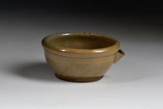 14th / 15th Century Asian Chinese Japanese Pottery Pouring Bowl 3