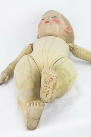 Antique Kathe Kruse 1 Number One Cloth Doll ca1910 8