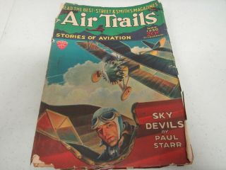 Pre Wwii Us Air Trials Comic Book Style Aviation War Action Novel Nov 1930