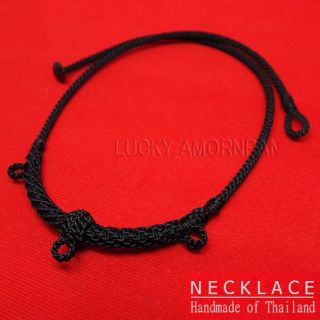 26 " Necklace Rope Wax Handmade Thai Style Buddha Amulet Pendant Hang 3 Hook 10