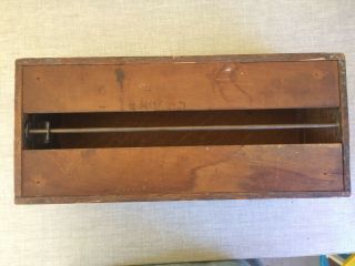 Vintage Weis Oak Wood Dovetailed File Box 4