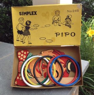 Vintage “pipo De Clown” Ring Toss,  By Simplex Holland No.  245 C 1950 - 70