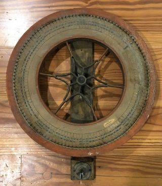 Vintage 20 " Wooden Fair Chance Carnival Wheel - - 1 - 120