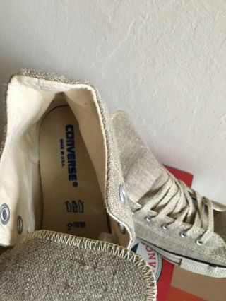 Rare USA Vintage Converse Chuck Taylor ' s All Stars - IN - BOX Sz 9 Khaki Hemp Hi 5