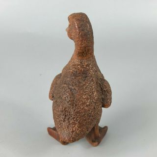 Old Chinese Boxwood Carved Duckling Collectible Solid Wood Art Ornament Statue 5