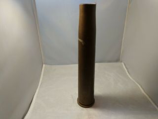 Vintage Wwii 1944 Us Naval Military Brass Artillary Shell Casing 40mm
