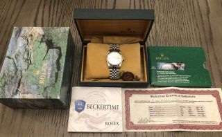 1980’s Rolex Datejust 16014 Chronometer Stainless Steel Bezel W/jubilee Bracelet